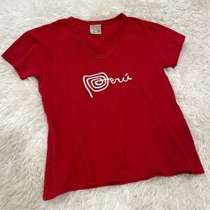 peru logo mini baby tee